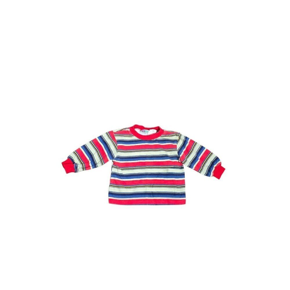 Vintage Pooh Striped Long Sleeve Shirt Cotton 18M